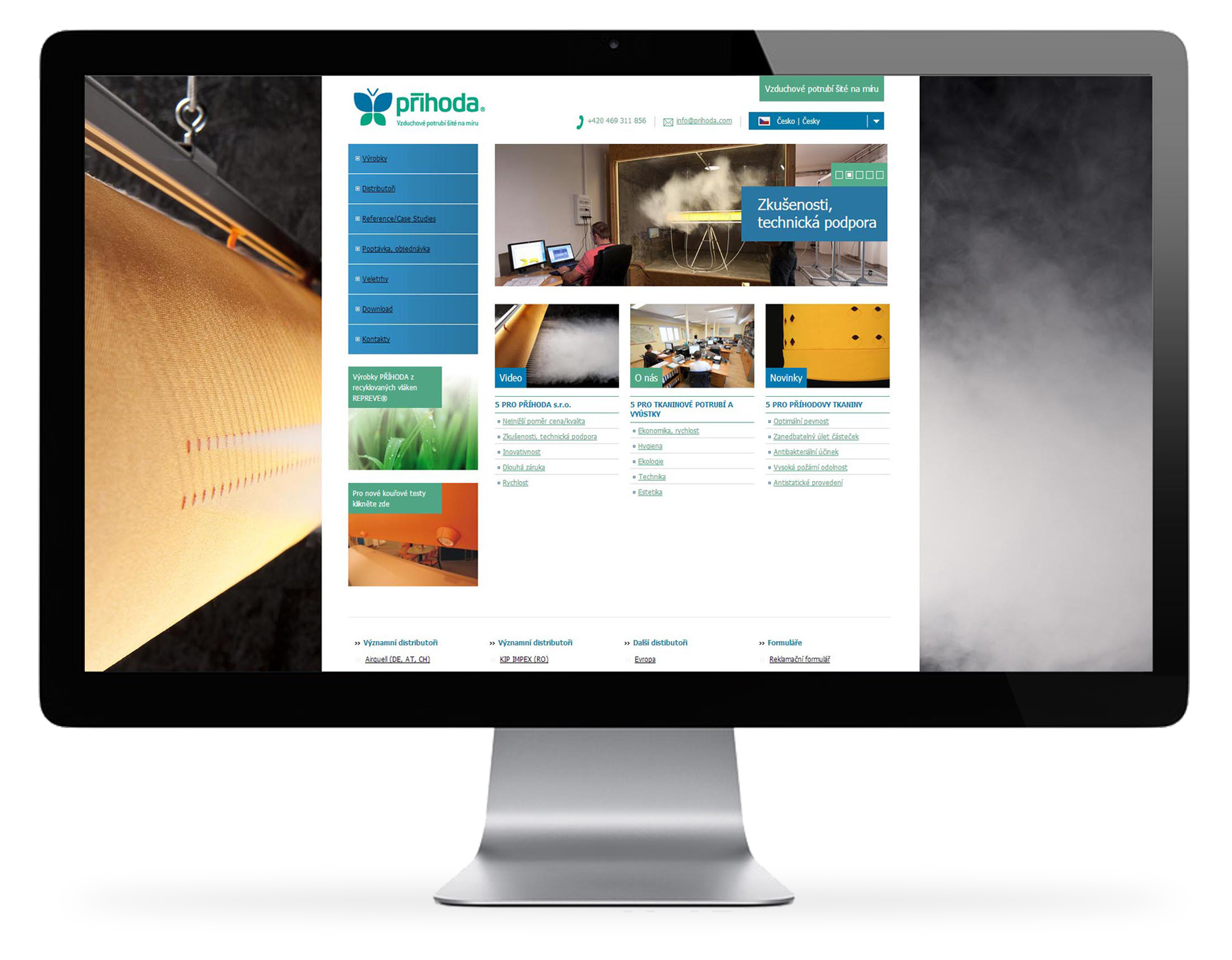 Příhoda Ductwork – Web exportní firmy