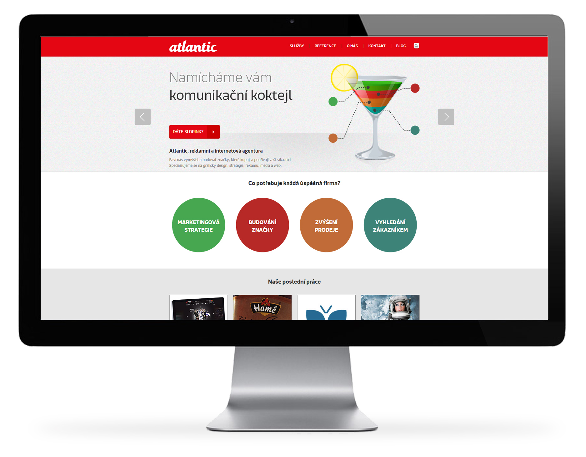 Atlantic – webová prezentace reklamní agentury