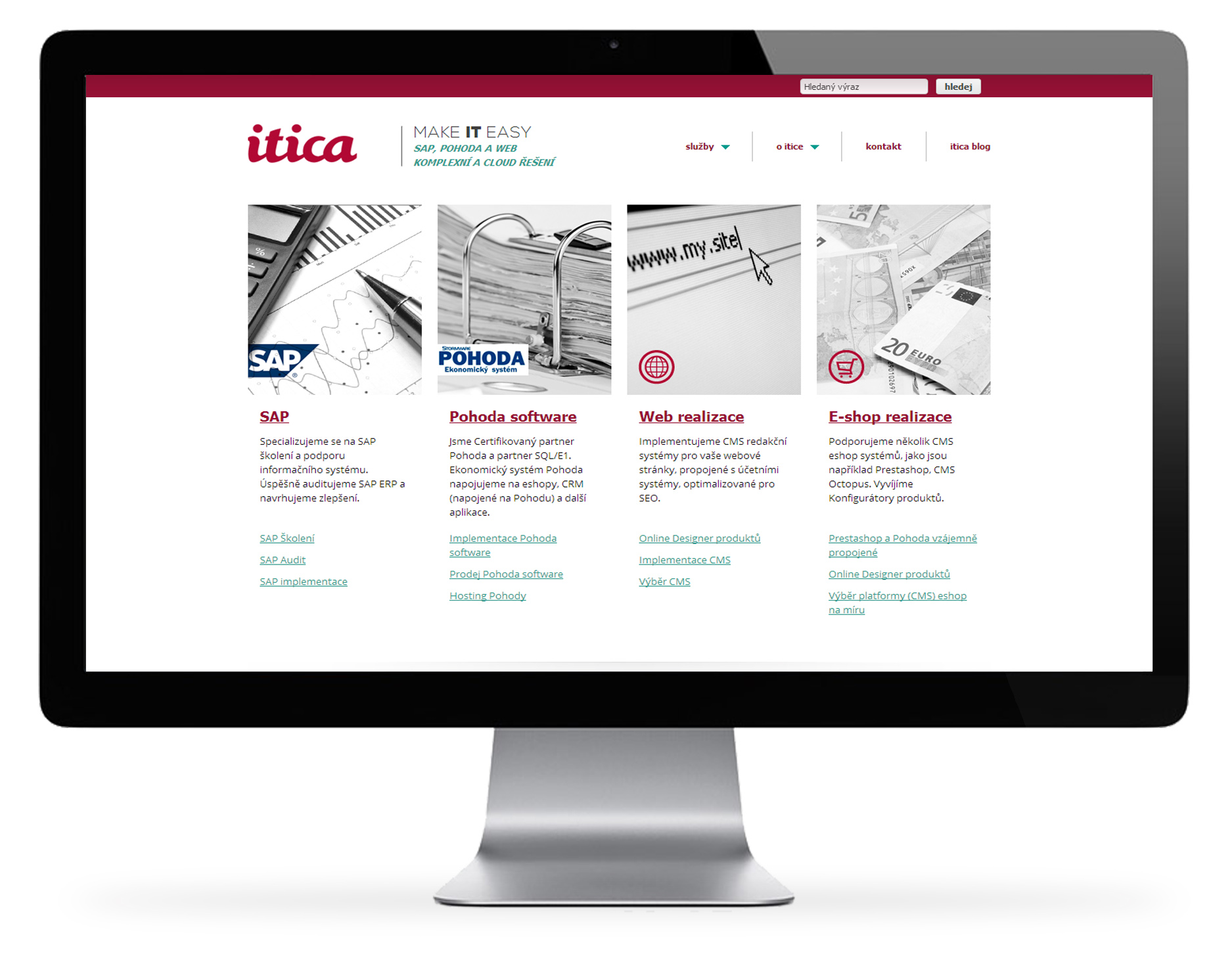 Itica – webová prezentace